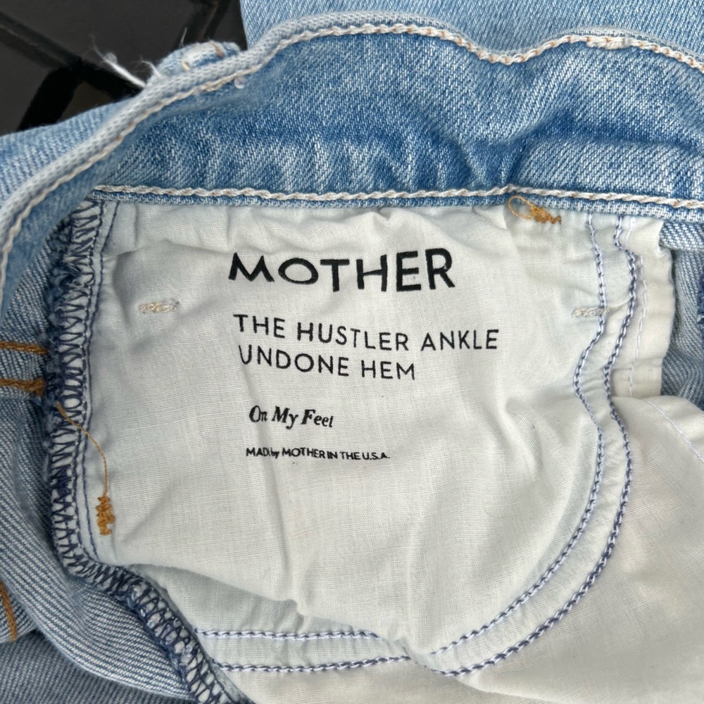 MOTHER The Hustler Ankle Jeans in Light Blue